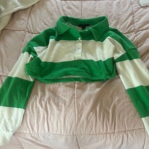 White and green polo from forever 21